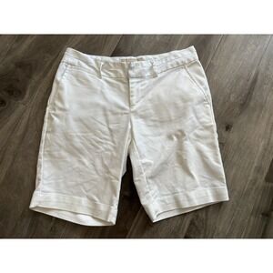 Banana Republic Crisp White Bermuda Shorts